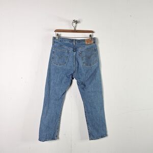 Levi's 501 Buttonfly High Rise 29x26 Womens Rigid Blue Jeans - Cotton